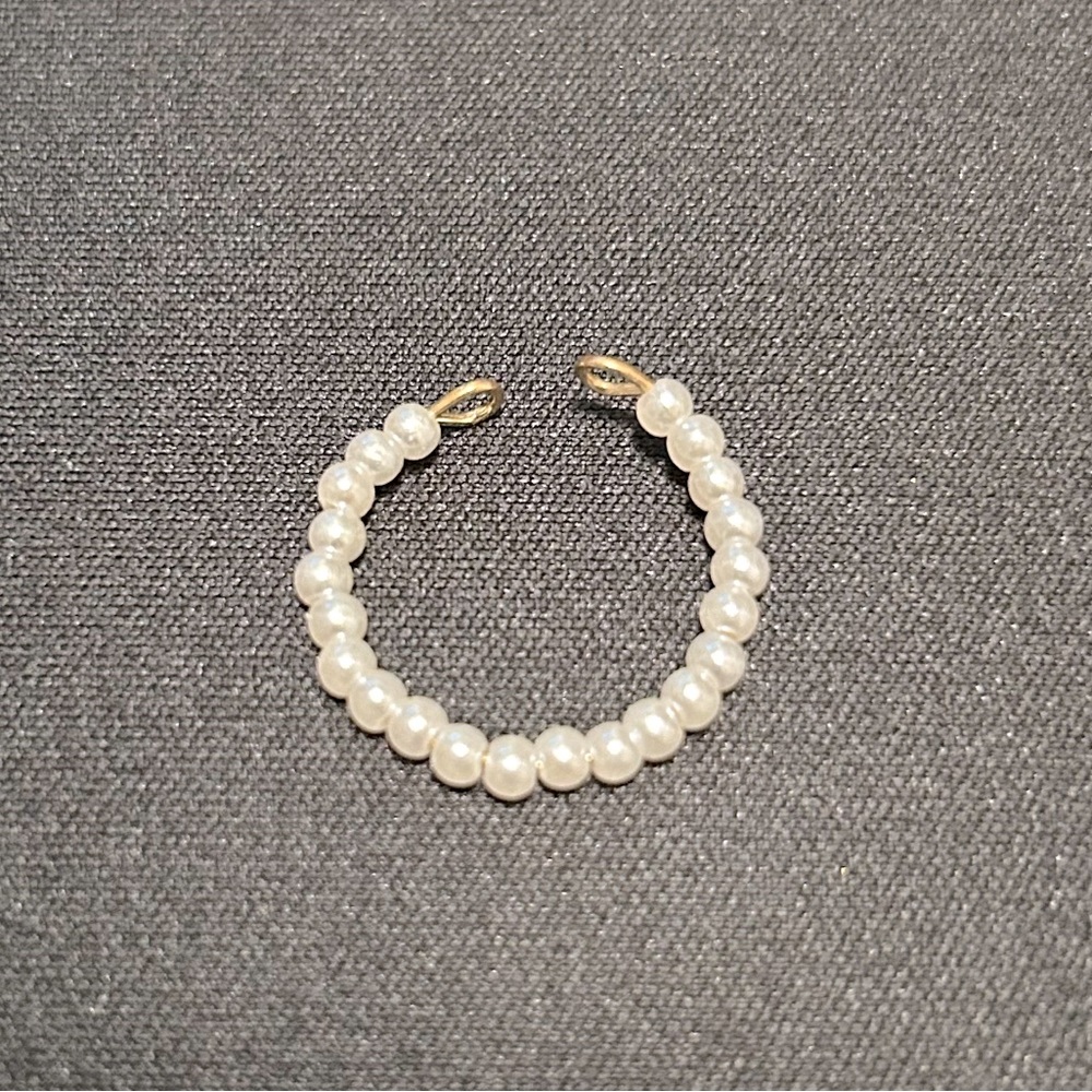 NEW // Gold Pearl Bead Ring